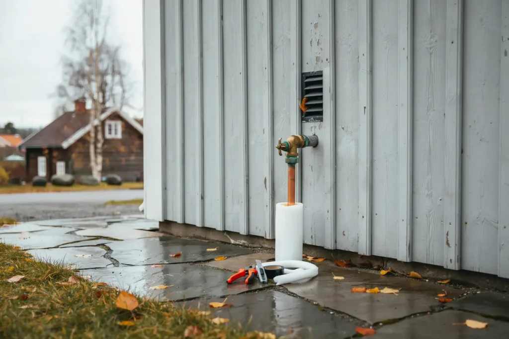 s vinterisolerar du utomhuskranen praktiska steg f r att undvika frysskador och dyra l ckor